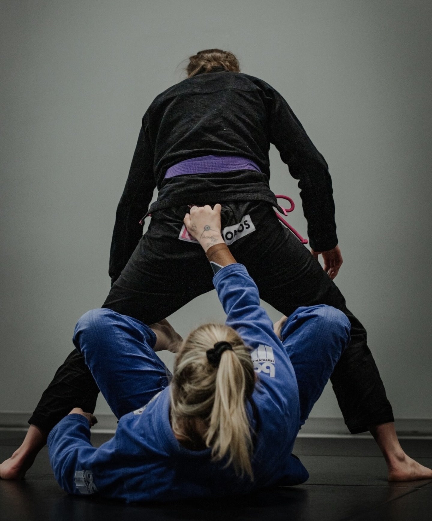 BCKimonos blue Gi and Black and Pink BJJ gi