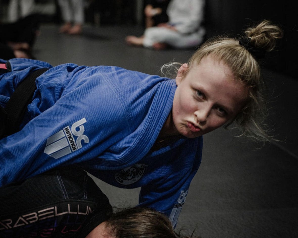 Blue BJJ Kimono on the mats