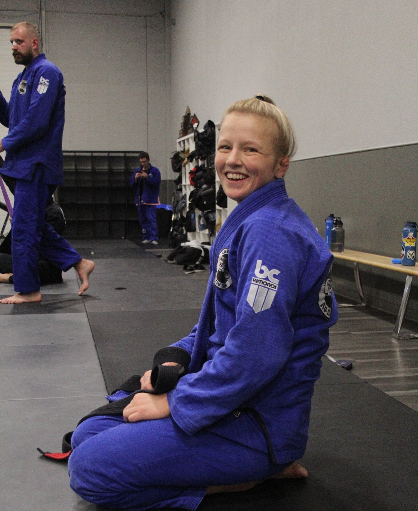 Blue BCKimonos BJJ Gi at the gym