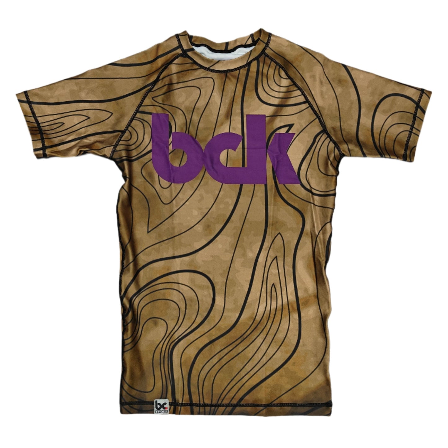 BJJ NoGI Grappling Rashguard: Brown Topo
