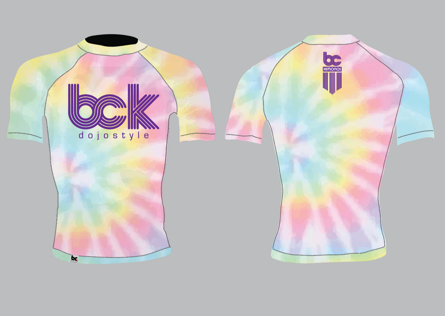 BJJ NoGI Grappling Rashguard: Tie Dye