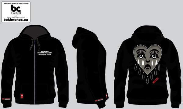 Streetwear: Broken Hearts Zip Up