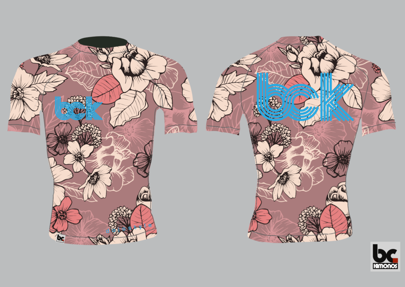 Flowers Short Sleeve Rashguard