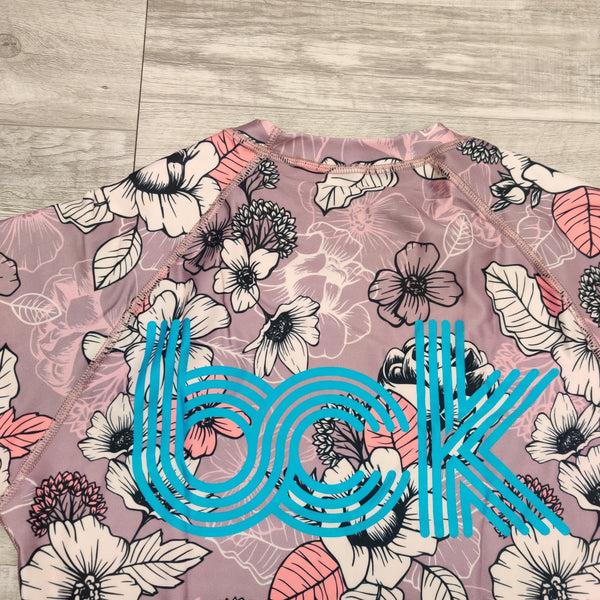 Flowers Short Sleeve Rashguard