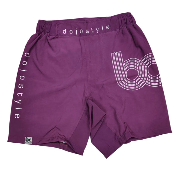 Standard Shorts - Plum and White
