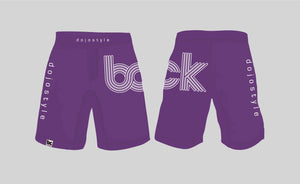 Standard Shorts - Plum and White