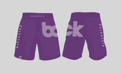Standard Shorts - Plum and White