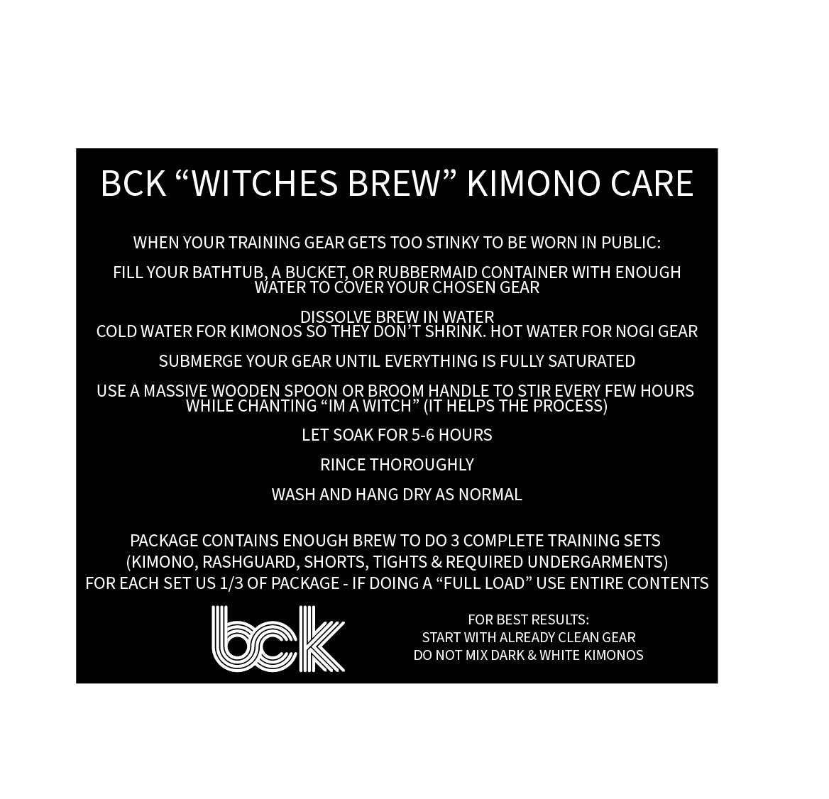 "Witches Brew" Dirty Gi Clean Game