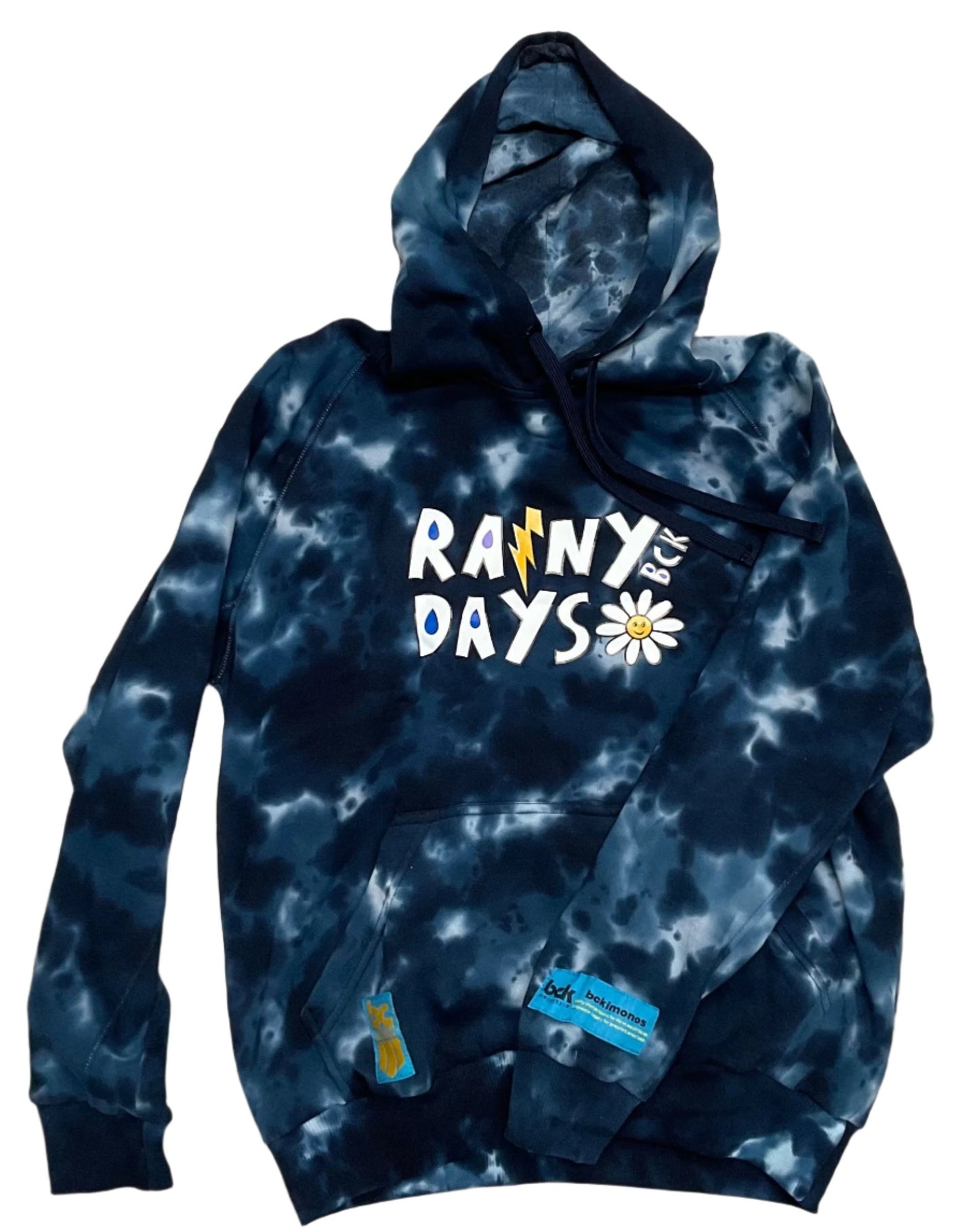 BJJ Pullover Hoodie: Rainy Days Dark Tie Dye