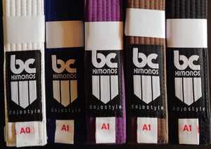 Classic Dojostyle Jiu-Jitsu Belts
