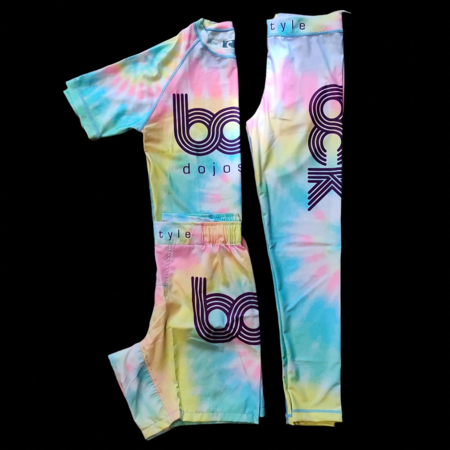 BJJ NoGi Grappling Spats/Tights: Tie Dye