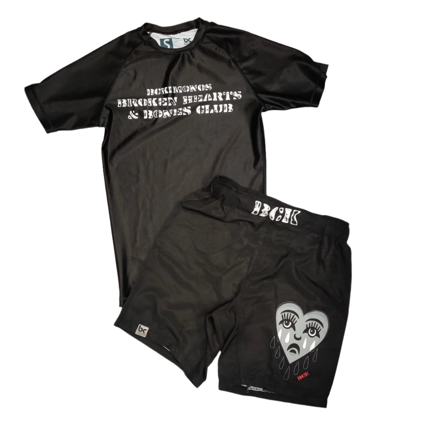 BJJ NoGi Grappling Rashguard: Broken Hearts & Bones Club