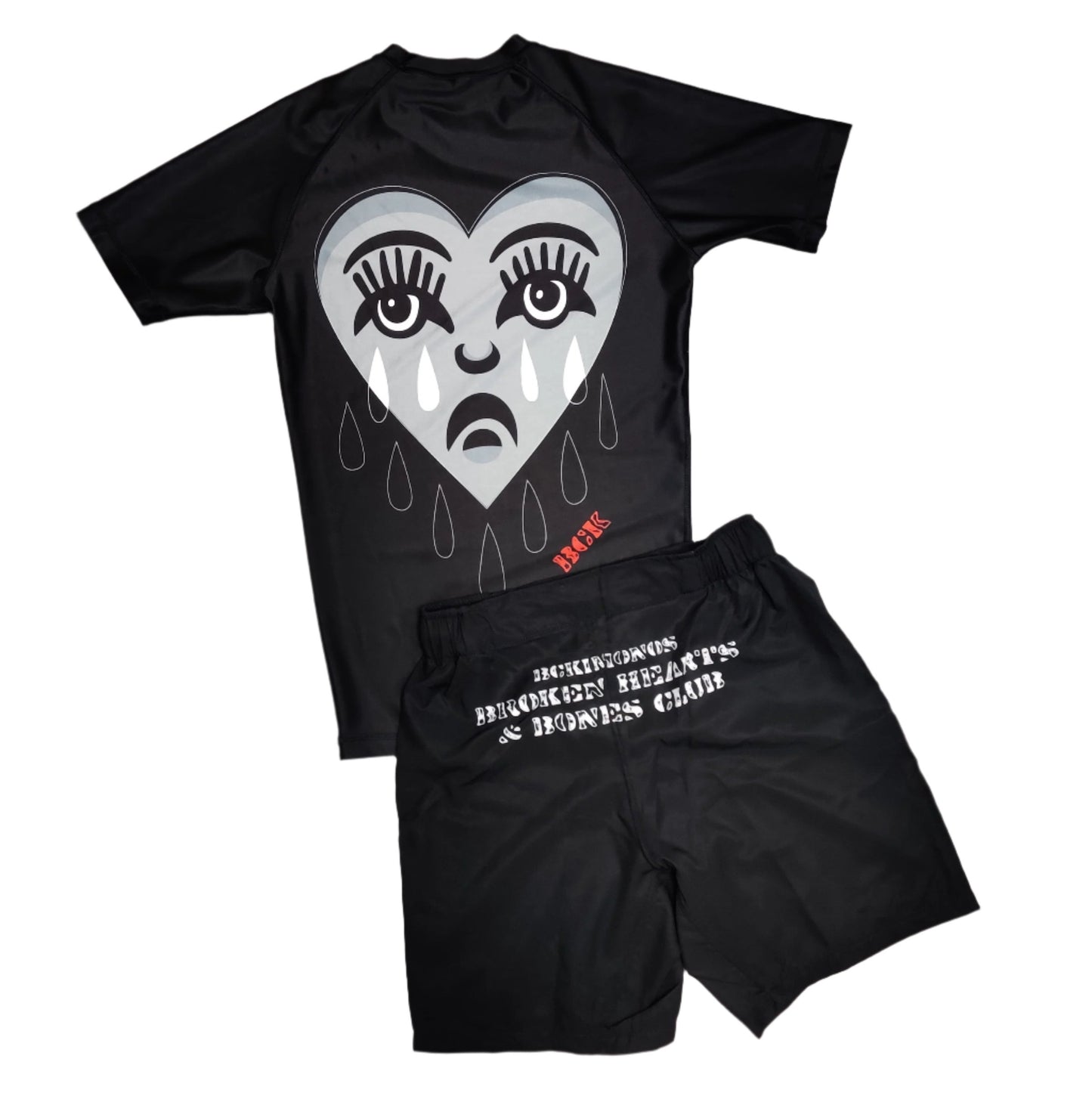 BJJ NoGi Grappling Rashguard: Broken Hearts & Bones Club